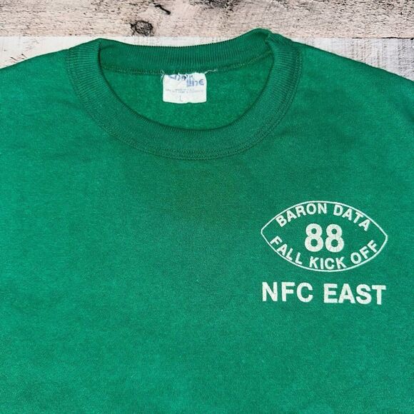 🏈Rare Vintage Chalk Line NFC East Football Crewneck Pullover Sweater | L - Picture 5 of 7